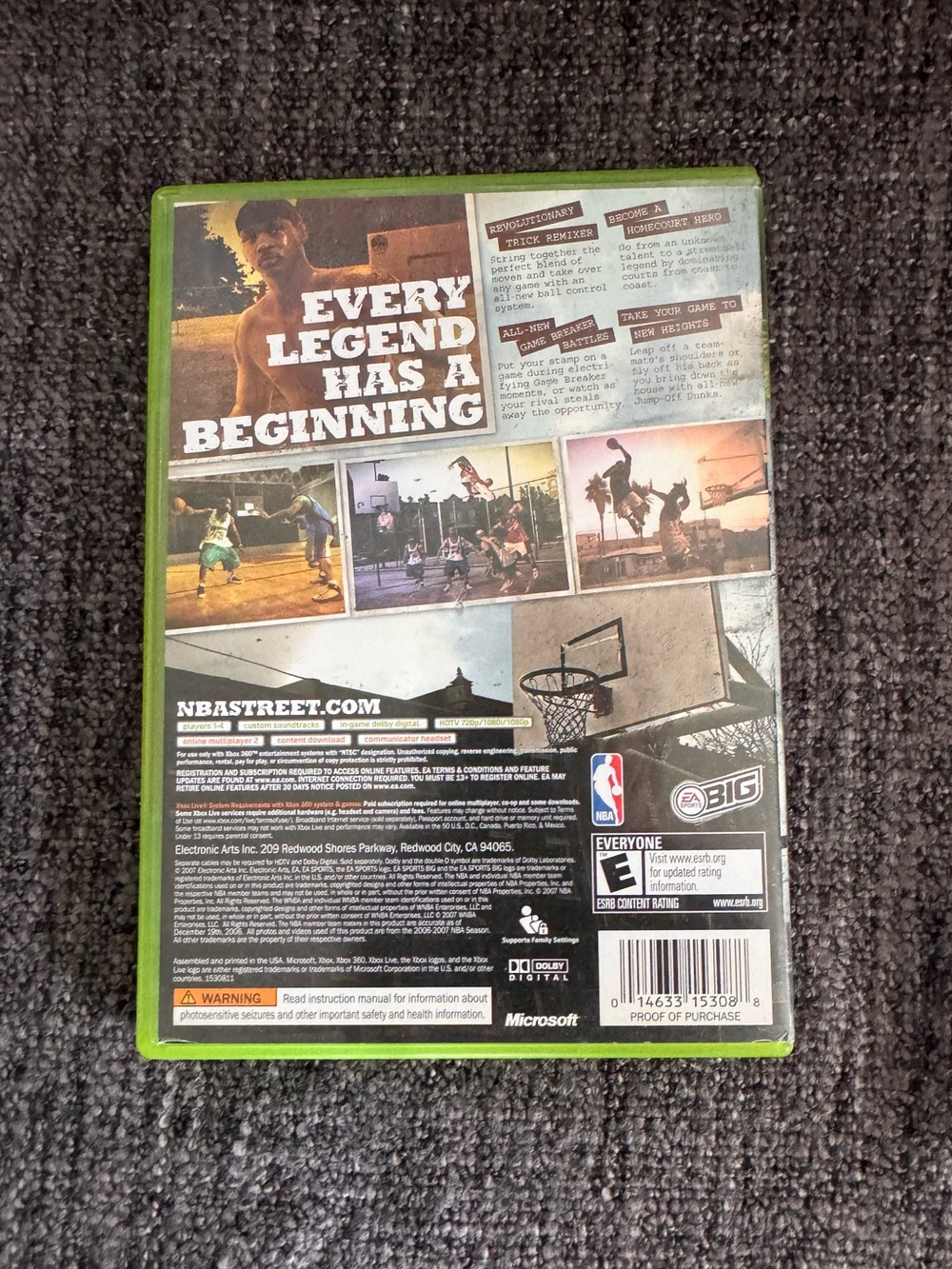 NBA Street Homecourt Xbox‎ 360 Game Complete - Picture 2 of 4